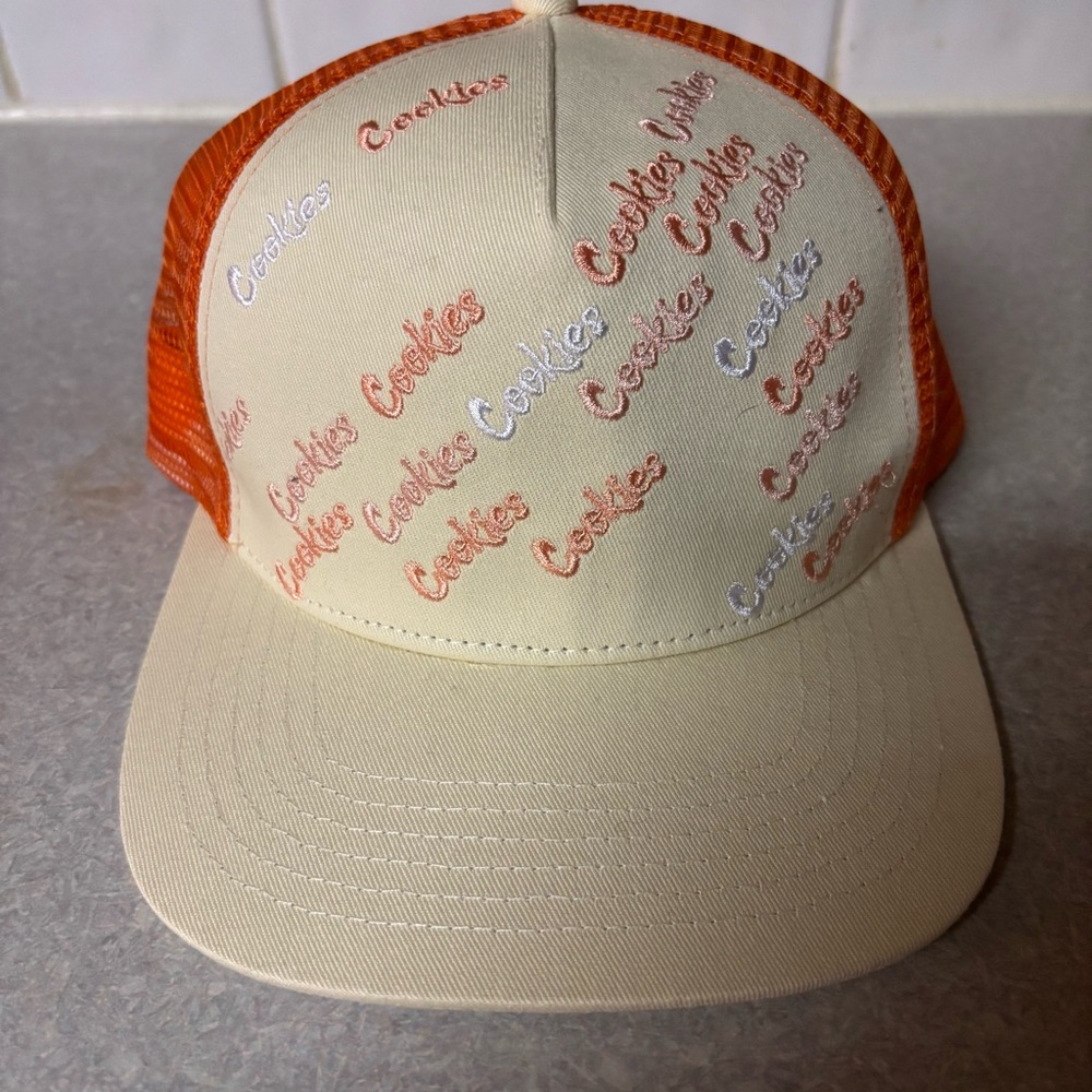 Cookies Embroidered Logo Unisex Streetwear Preppy Trucker Hat One Size